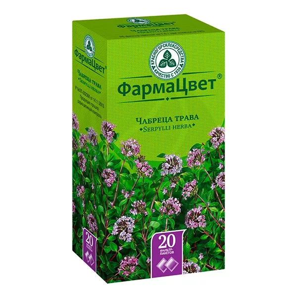 Изображение товара Чабреца трава измельченная 1,5г №20 для отхаркивания