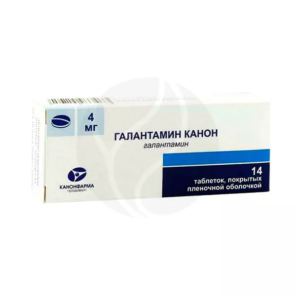 Изображение товара Галантамин 4мг таблетки для лечения деменции альцгеймеровского типа