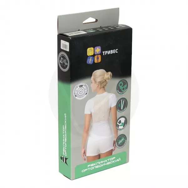 Trives корректор осанки для подростков и взрослых Т.54.01 (Т-1778) бежевый, р.XS(60-70 см)