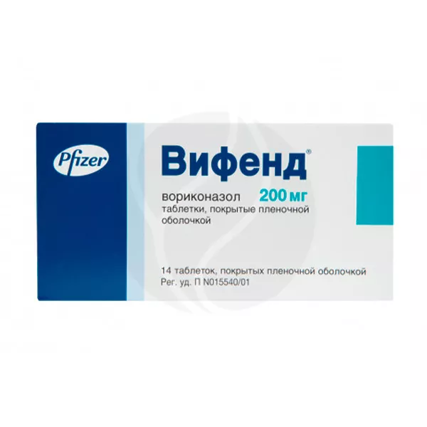 Изображение товара Вифенд таблетки покрыт. 200 мг No14 - противогрибковое средство широкого спектра Изображение товара Вифенд таблетки покрыт. 200 мг No14 - противогрибковое средство широкого спектра