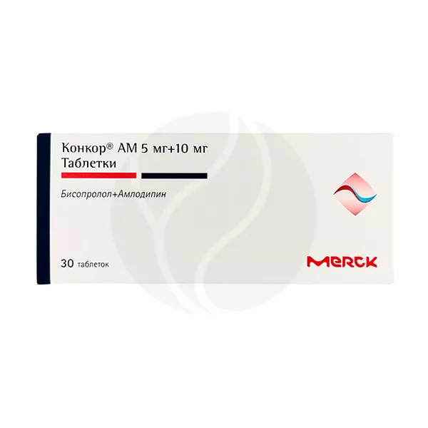 Изображение товара Конкор АМ таблетки 5мг+10мг, №30 - эффективное средство для контроля давления
