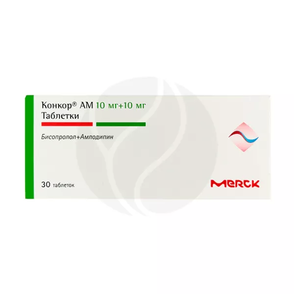 Изображение товара Конкор АМ таблетки 10мг+10мг №30 Венгрия