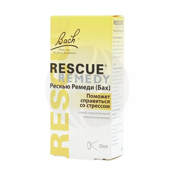 Изображение товара Рескью Ремеди БАХ спрей подъязычный гомеопатический 20мл
