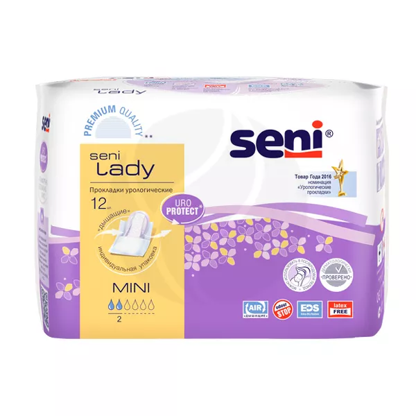 Изображение товара Seni Lady Mini прокладки урологические, 12шт Изображение товара Seni Lady Mini прокладки урологические, 12шт