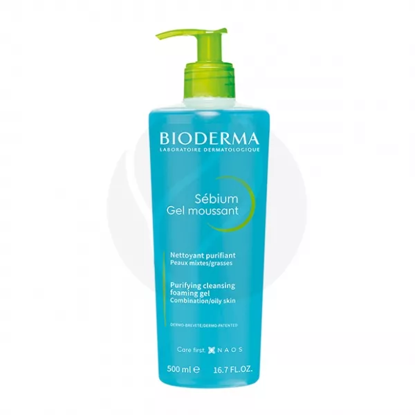 Изображение товара Bioderma Sebium Очищающий гель 500 мл для жирной и проблемной кожи Изображение товара Bioderma Sebium Очищающий гель 500 мл для жирной и проблемной кожи
