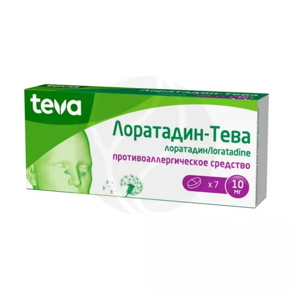 Изображение товара Лоратадин-Тева таблетки 10мг для лечения аллергии