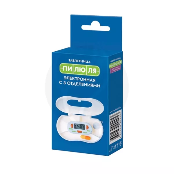 Изображение товара Электронная таблетница с таймером и 3 отделениями для лекарств