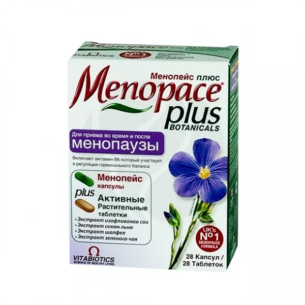 Менопейс плюс набор таблеток и капсул, №56(№28+№28)