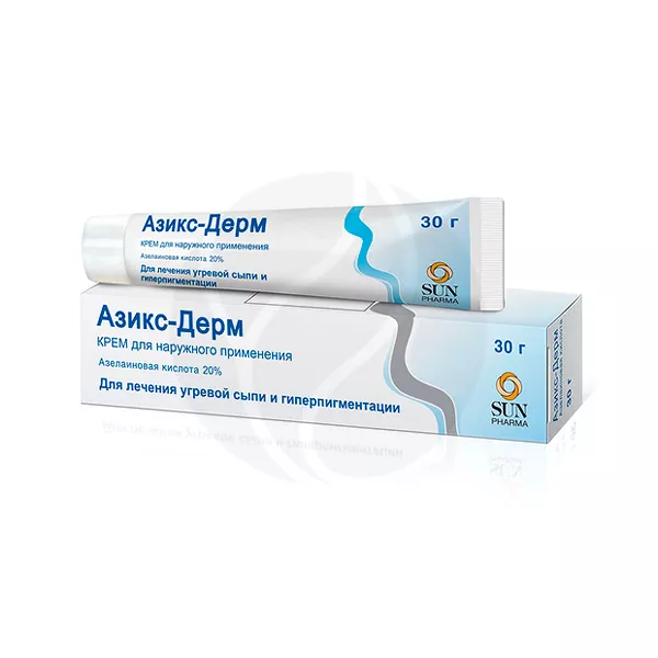 Изображение товара Азикс-дерм крем 20% для наружного применения 30 г Индия Изображение товара Азикс-дерм крем 20% для наружного применения 30 г Индия