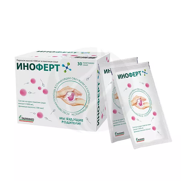 Изображение товара БАД Humana Pharma Инозит + Фолиевая кислота 1г №30 Изображение товара БАД Humana Pharma Инозит + Фолиевая кислота 1г №30