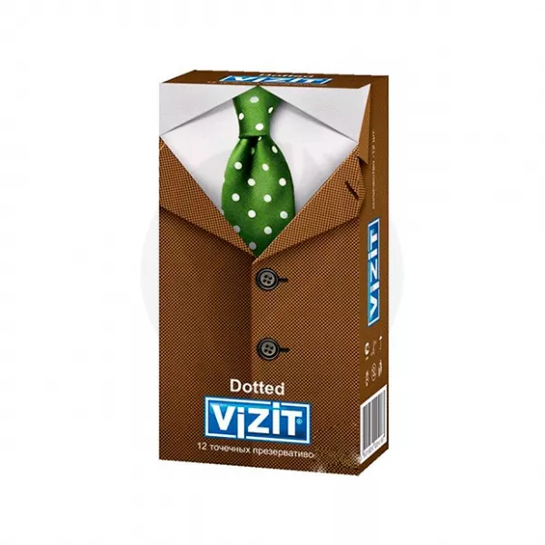 Vizit Dotted презервативы точечные, №12
