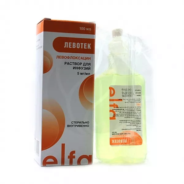 Левотек раствор д/инфузий 5мг/мл, 100мл №1