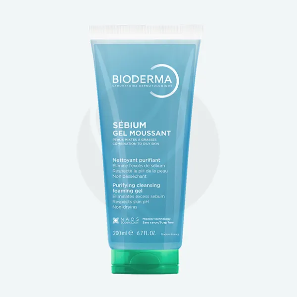 Изображение товара Гель для умывания Bioderma Sébium для жирной и проблемной кожи 200 мл Изображение товара Гель для умывания Bioderma Sébium для жирной и проблемной кожи 200 мл