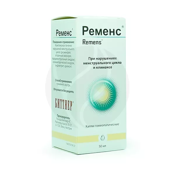 Изображение товара Ременс капли д/приема внутрь 50 мл гомеопатический препарат Австрия