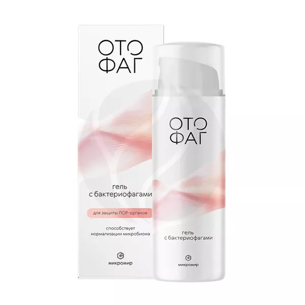 Изображение товара Отофаг гель с бактериофагами 50мл для носа и горла с бактериофагами Изображение товара Отофаг гель с бактериофагами 50мл для носа и горла с бактериофагами