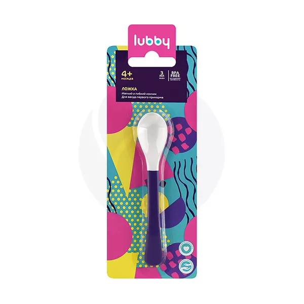 Изображение товара Lubby ложка (4+мес) цвет в ассортименте Изображение товара Lubby ложка (4+мес) цвет в ассортименте