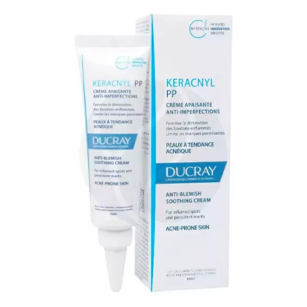 Ducray Keracnyl PP+успокаивающий мультикорректирующий крем для кожи склонной к акне, 30мл