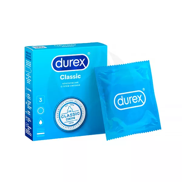 Изображение товара Durex Classic презервативы классические 3 шт для надежной защиты и комфорта Изображение товара Durex Classic презервативы классические 3 шт для надежной защиты и комфорта