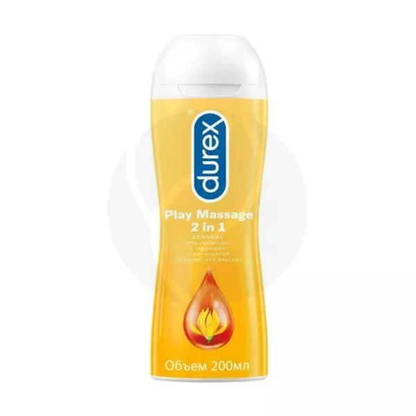 Изображение товара Гель-лубрикант Durex Play Massage 2 в 1 с иланг-илангом, 200мл - для увлажнения и массажа