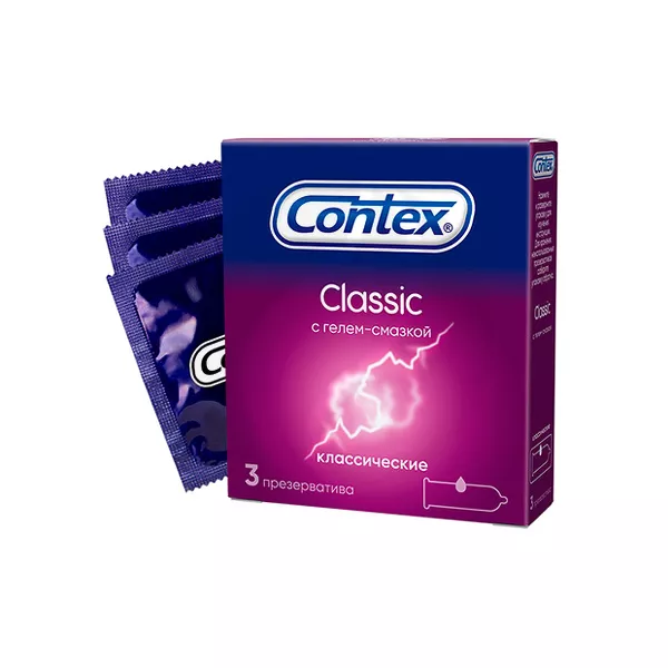 Изображение товара Contex Classic презервативы классические, 3шт Изображение товара Contex Classic презервативы классические, 3шт
