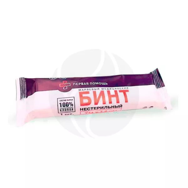 Бинт нестерильный марлевый медицинский, (7м*14см)