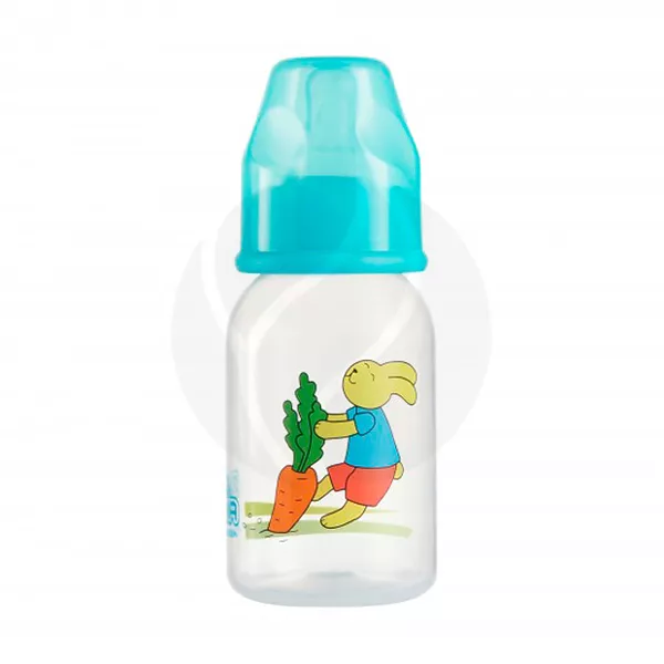 Изображение товара Пома бутылочка для кормления 140мл с силиконовой соской медленный поток 0+ асортиментах