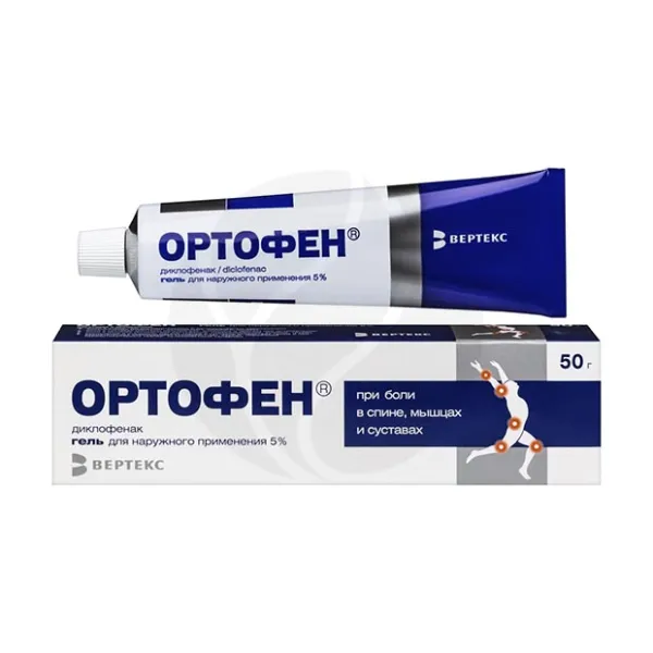 Изображение товара Ортофен гель д/наружн. прим. 5%, 50г Изображение товара Ортофен гель д/наружн. прим. 5%, 50г