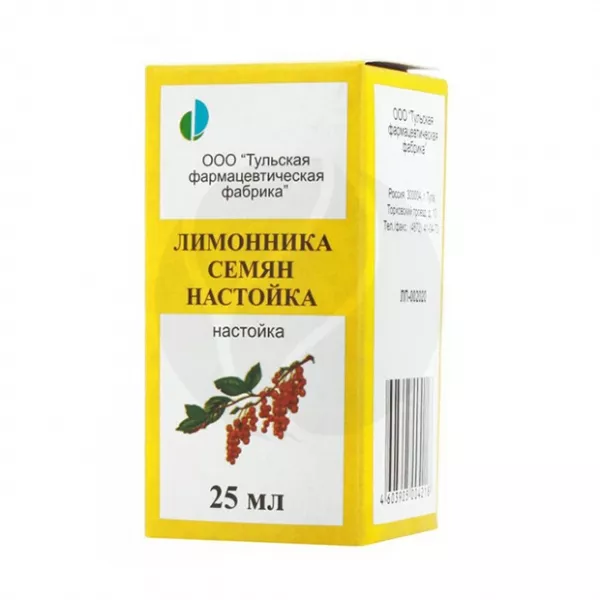 Изображение товара Лимонника семян настойка, 25мл Тульская