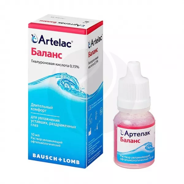 Артелак баланс раствор увлажняющий офтальмологический, 10мл