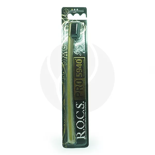Изображение товара Зубная щетка R.O.C.S. PRO Gold Edition с ультрамягкой щетиной