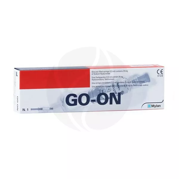 Изображение товара GO-ON 1% раствор гиалуроната натрия для внутрисуставного введения Изображение товара GO-ON 1% раствор гиалуроната натрия для внутрисуставного введения