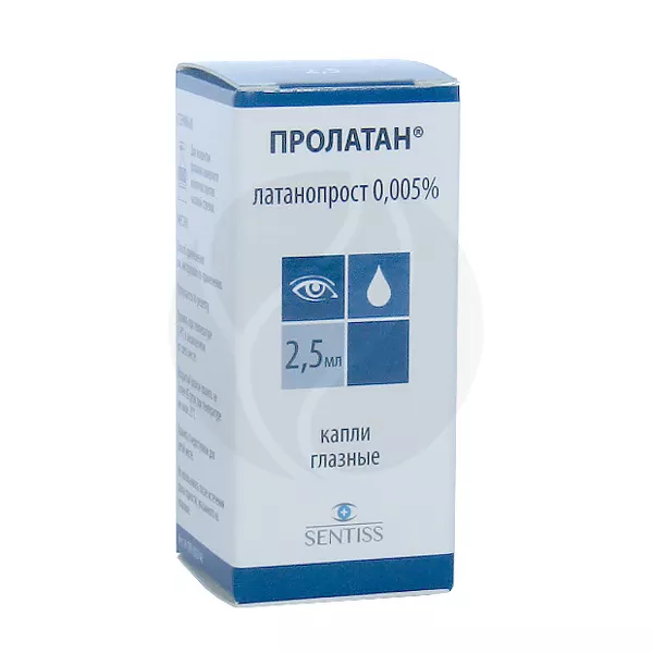 Изображение товара Глазные капли Пролатан 0,005% Сентисс Фарма, Индия, для glaucoma Изображение товара Глазные капли Пролатан 0,005% Сентисс Фарма, Индия, для glaucoma