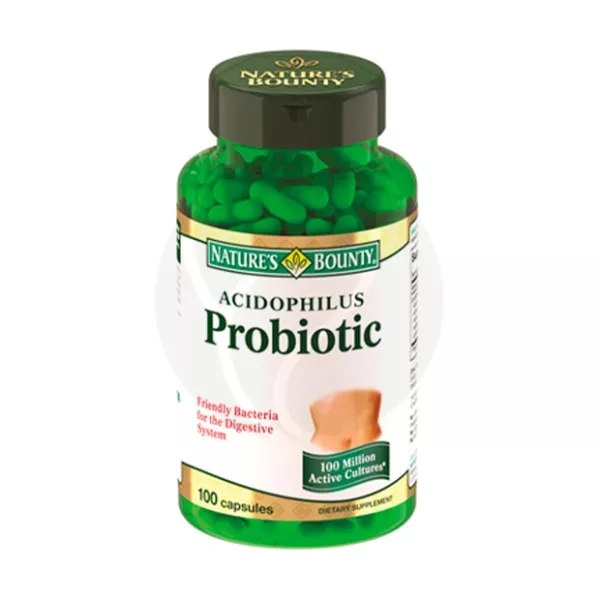 Изображение товара Nature's Bounty Ацидофилус прибиотик таблетки 100 шт для здоровья кишечника