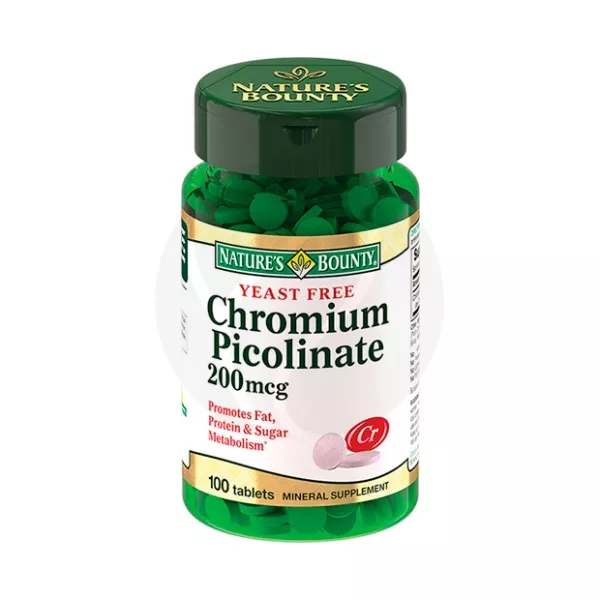 Изображение товара Nature's Bounty Бездрожжевой пиколинат хрома таблетки 100 шт