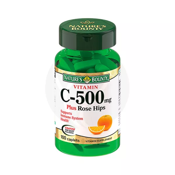 Изображение товара Nature's Bounty Витамин C плюс шиповник 500мг таблетки 100 шт Изображение товара Nature's Bounty Витамин C плюс шиповник 500мг таблетки 100 шт