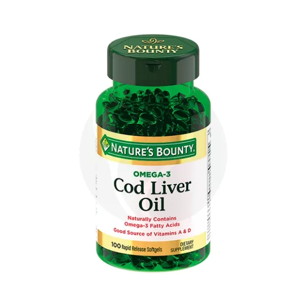 Nature's Bounty Жир из печени норвежской трески капсулы, №100