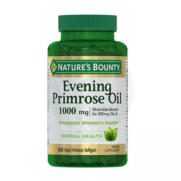 Изображение товара Nature's Bounty Масло примулы вечерней капсулы, №60 Изображение товара Nature's Bounty Масло примулы вечерней капсулы, №60