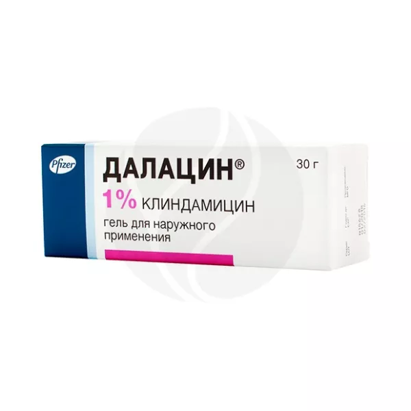 Изображение товара Далацин гель 1% для наружного применения, 30 г, эффективный антибиотик для лечения угревой сыпи