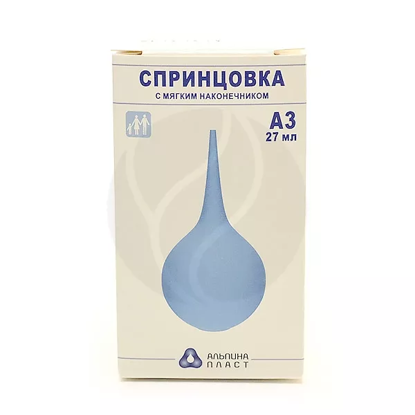 Спринцовка пластизольная №3 тип А (мягкий наконечник), 27мл