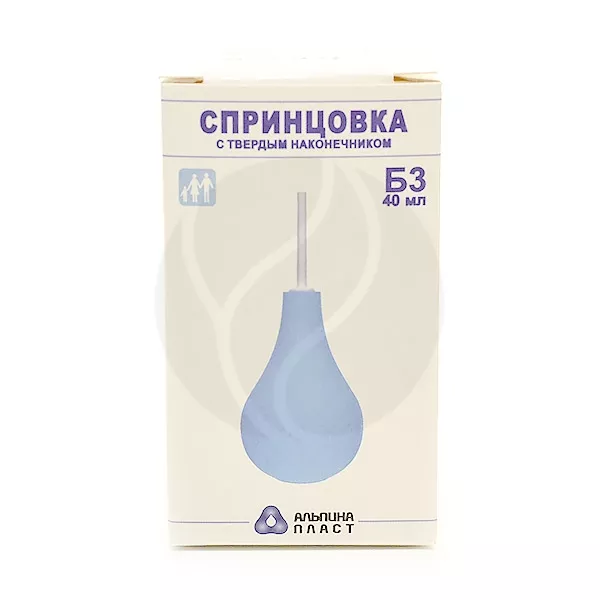 Спринцовка пластизольная №3 тип Б (твердый наконечник), 40мл