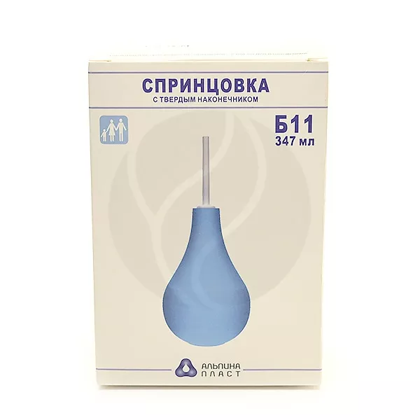 Спринцовка пластизольная №11 тип Б (твердый наконечник), 347мл