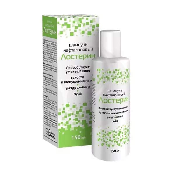 Изображение товара Шампунь Лостерин нафталановый для сухой и чувствительной кожи головы, 150 мл