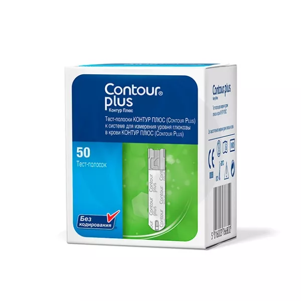 Изображение товара Contour Plus тест-полоски 50шт Изображение товара Contour Plus тест-полоски 50шт