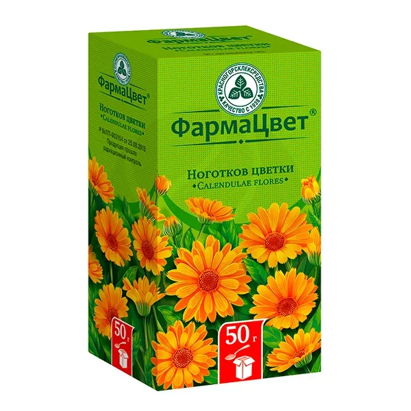 Изображение товара Ноготков цветки календулы 50г антисептическое средство