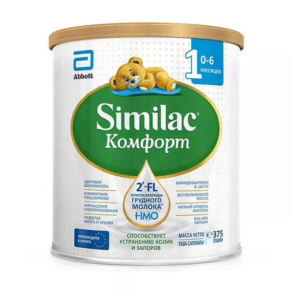 Изображение товара Similac Комфорт 1 сухая молочная смесь (0-6 мес), 375г Изображение товара Similac Комфорт 1 сухая молочная смесь (0-6 мес), 375г