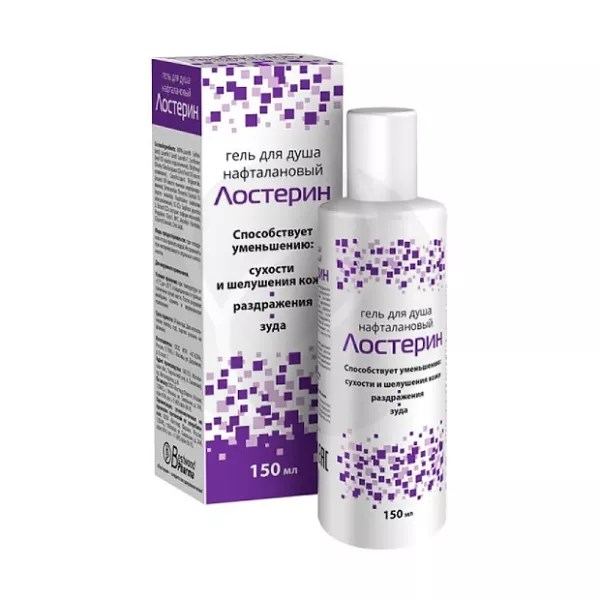 Изображение товара Гель для душа Лостерин нафталановый для чувствительной кожи, 150 мл