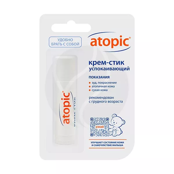 Изображение товара Atopic крем-стик успокаивающий (0+), 4,9г