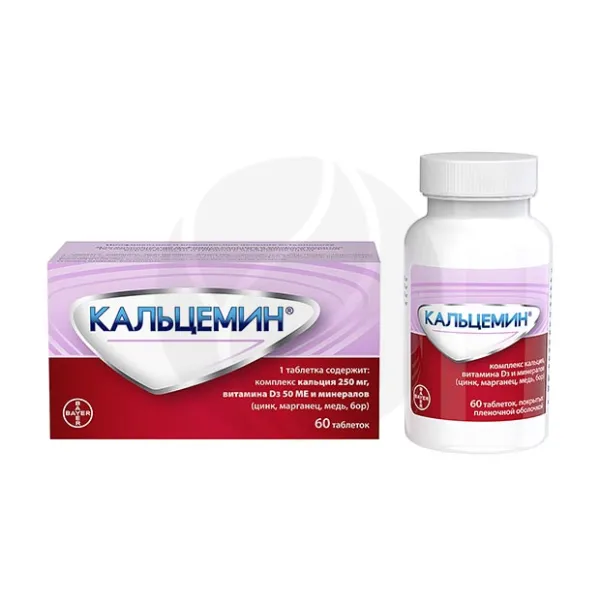 Изображение товара Кальцемин таблетки п/о, 60 шт - поддержка здоровья костей