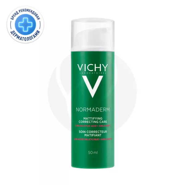 Vichy Normaderm Корректирующий крем-уход для жирной и проблемной кожи лица против акне и прыщей, 50мл
