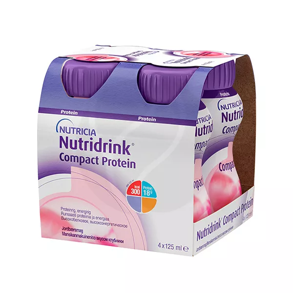 Изображение товара Нутриционная жидкая смесь Nutricia Nutridrink Compact Protein клубника Изображение товара Нутриционная жидкая смесь Nutricia Nutridrink Compact Protein клубника